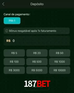 deposits 187BET